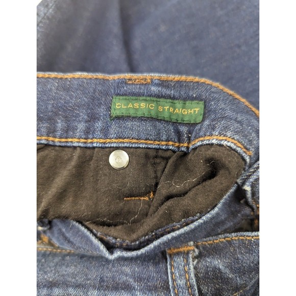 LRL Ralph Lauren Jeans Co Medium Wash Classic Straight Denim Jeans Plus Size 14 - Picture 5 of 10
